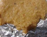 A picture of step 6 of Khoya Chocolate Barfi.