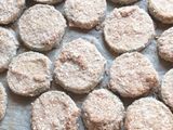 Rántott cukkini, padlizsán, burgonya salátával, pirított napraforgó maggal