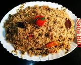 A picture of step 11 of (Camel Stock) Matar Pulao😋😋😋.