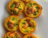 Hình bước làm 3 của món Bánh khọt tôm thịt