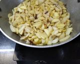 A picture of step 5 of Aloo ki bhujiya.