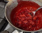 A picture of step 8 of White Chocolate Skillet Cookie & Raspberry Coulis.
