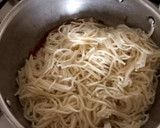 A picture of step 1 of Vegetables chowmein.