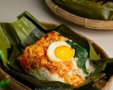 Foto langkah ke 4 dari resep Nasi Bakar Telur Asin.