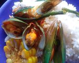 Foto langkah ke 14 dari resep Kerang hijau saus Padang.
