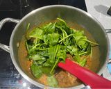 A picture of step 5 of Spinach and coconut dal.