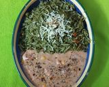 A picture of step 12 of Green Rice with Paneer and Vegetables in Creamy Cheesy Ragi Sauce.