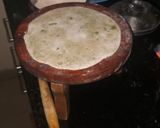 A picture of step 2 of Sattu paratha.