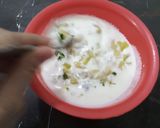 A picture of step 4 of Lauki Ka Raita.