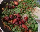 A picture of step 1 of Spinach sauce.