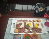 A picture of step 1 of Mixed veg Sandwich.