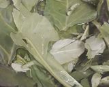 A picture of step 1 of Spinach masala puri.