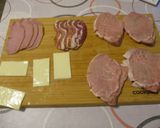 Kanadai karajjal 🍖 és baconnal 🥓 töltött karaj 🍽️ ropogós bundában 🧀 recept fázis 1 fotója