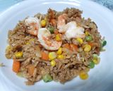 รูปขั้นตอนการทำที่ 4 ของ ข้าวผัดกุ้ง