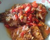 Foto langkah ke 5 dari resep Ikan nila asam manis (plus tempe)😄.