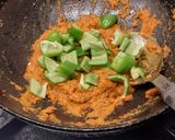 A picture of step 9 of Corn paneer capsicum curry.