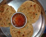 પાલક લછા પરાઠા રેસીપી સ્ટેપ3ફોટો