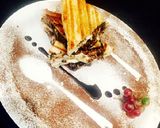 A picture of step 3 of Nutella Grilled cheese.