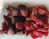 A picture of step 1 of Tomato saar/ tomato curry.