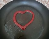 A picture of step 5 of Oatmeal Pancake with Fresh Cream and Beetroot Eggless.