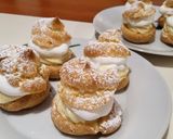 Glutén- és tejmentes képviselőfánk, pudingos krémmel,vegán habbal recept fázis 9 fotója