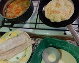 Foto del paso 1 de la receta: Crepé de merluza, espinaca y roquefort