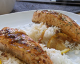 Foto del paso 8 de la receta: Salmón con arroz y salsa soja