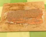 A picture of step 2 of Easy Salmon Gravlax.
