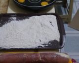 A picture of step 2 of Chicken Cordon blue.