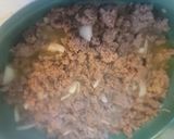 A picture of step 1 of Veggies Soup with Beef.