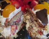 Foto del paso 16 de la receta Pastel de vainilla (básico) con frutas y chantilly a lo Carmelita
