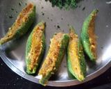 A picture of step 4 of Stuffed karela curry.