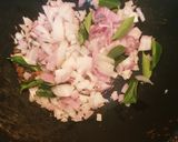 A picture of step 3 of Brinjal Stir fry Poriyal.