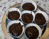 A picture of step 6 of Chocolate Premix Choco chips chocolate Ganache Stuffed muffins.