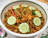 Gambar langkah 5 resipi 👩‍🍳Nasi Goreng Tom Yam Seafood.
