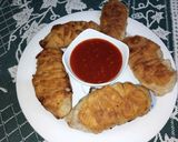 A picture of step 14 of Fried Potato Bread.
