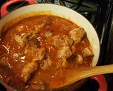 A picture of step 11 of Carne Adovada.