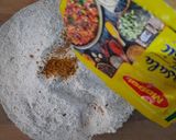 A picture of step 1 of Spicy Maggi Muffin Bhel.
