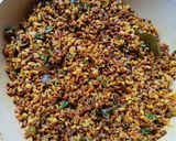 A picture of step 4 of Sprouted math masala.