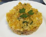 Foto del paso 7 de la receta: Bacalao a bras fácil (con patatas paja de bolsa)