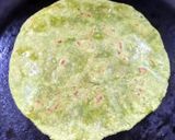 A picture of step 6 of Spinach paratha(palak paratha).