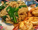 รูปขั้นตอนการทำที่ 5 ของ ข้าวผัดเนื้อคะน้าน้ำมันหอย