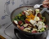 A picture of step 3 of Puri temple style Besara recipe.