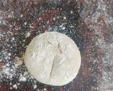A picture of step 2 of Matar ki kachori.