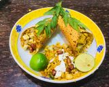 A picture of step 6 of Chatpata Papad Cone.