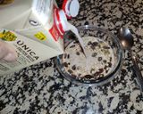 Foto del paso 4 de la receta: Porridge de bebida vegetal con avena y pasas sultana