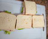 Foto del paso 6 de la receta: Sándwich de Choclo, Jamón, Lechuga y Aceitunas
