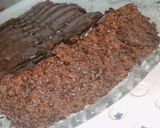A picture of step 4 of Eggless banana chocolate cake.