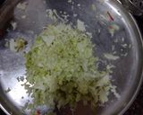 A picture of step 1 of Cabbage Manchurian.