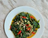 Foto langkah ke 4 dari resep Tumis Daun Singkong.